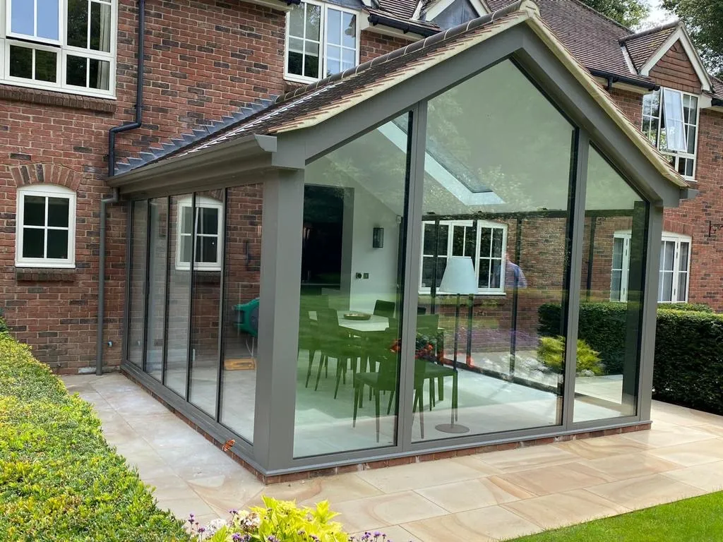 anthracite bifold doors in extension