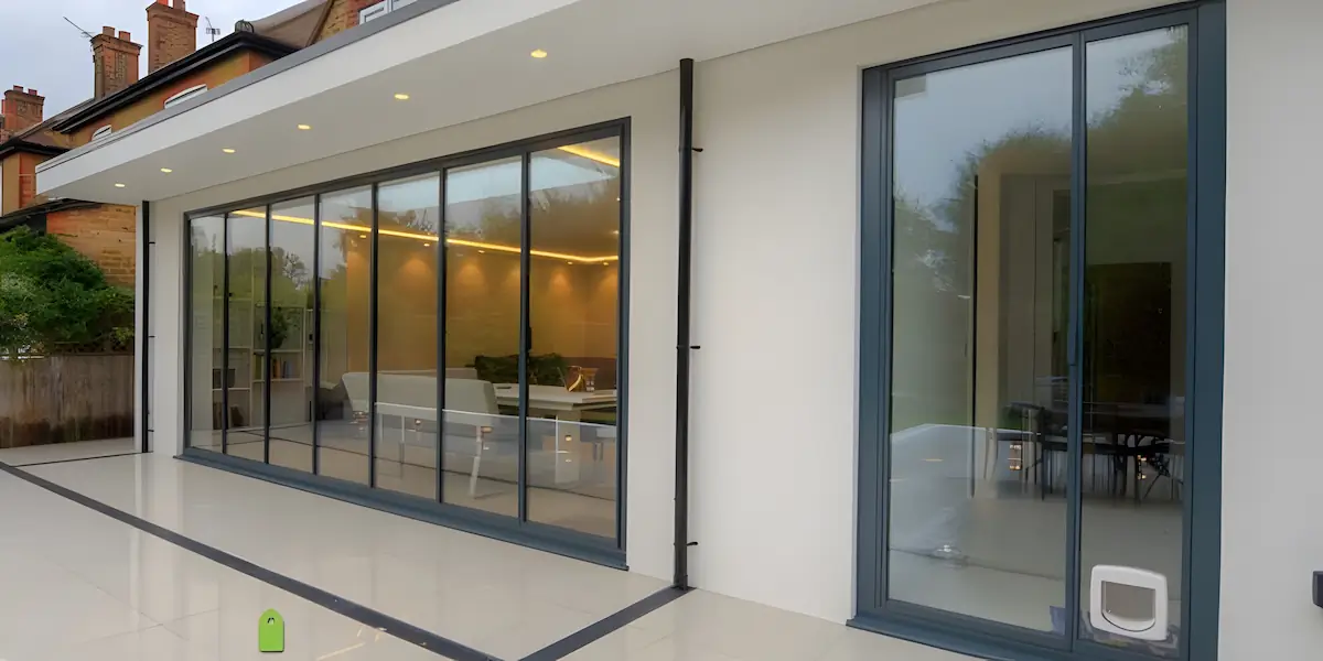 geometric anthracite grey bifold doors