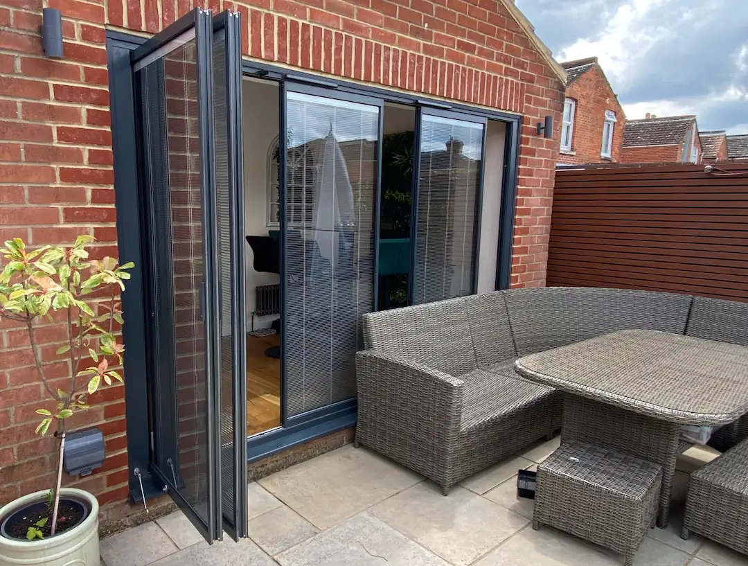 slide and fold doors, an option for those considering sliding doors vs bifold doors