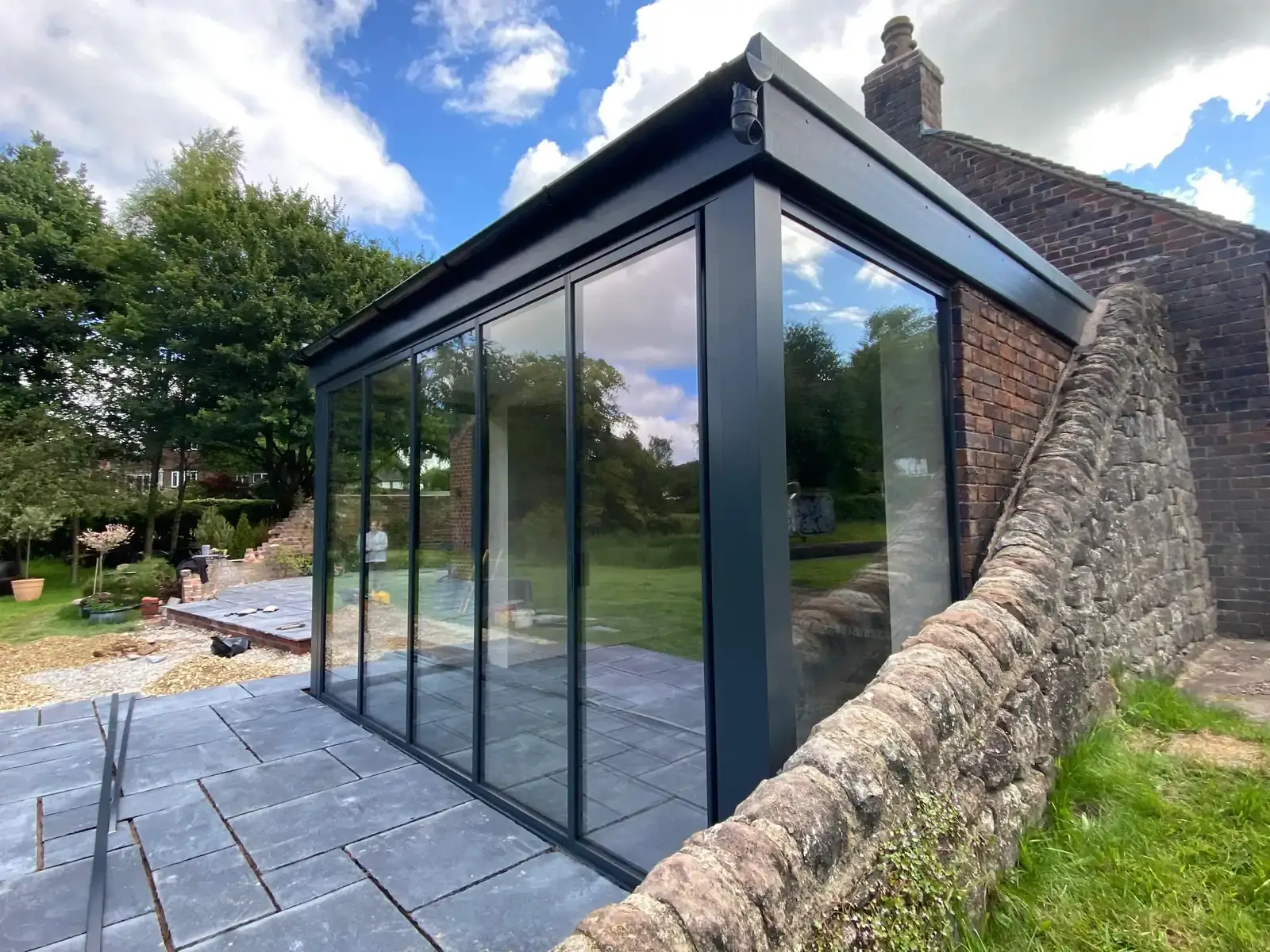 garden sliding doors extension