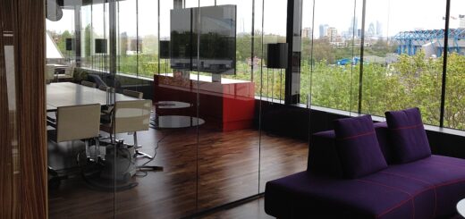 office glass partitions boardroom