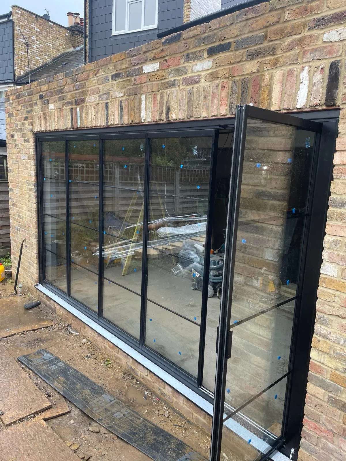 crittall style slide and turn doors