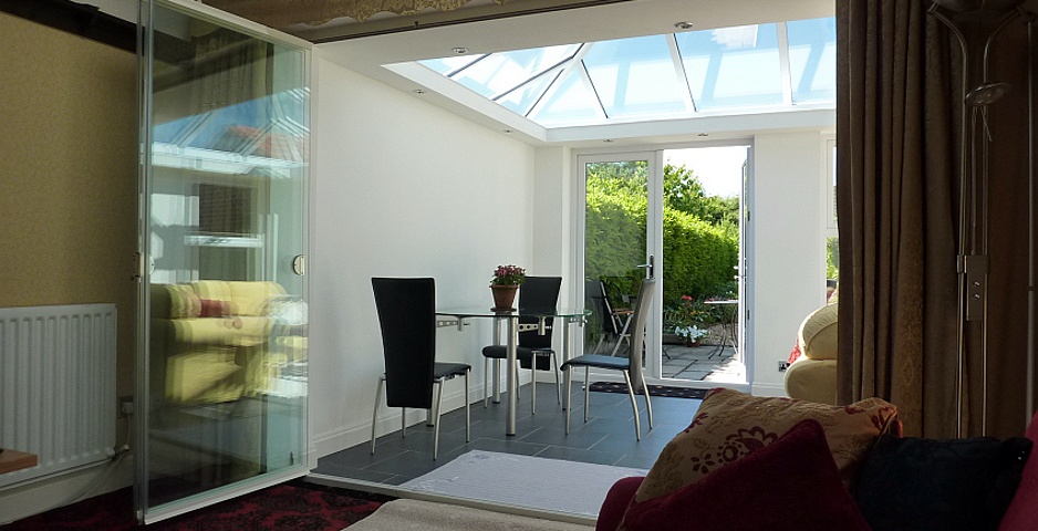 frameless internal conservatory doors