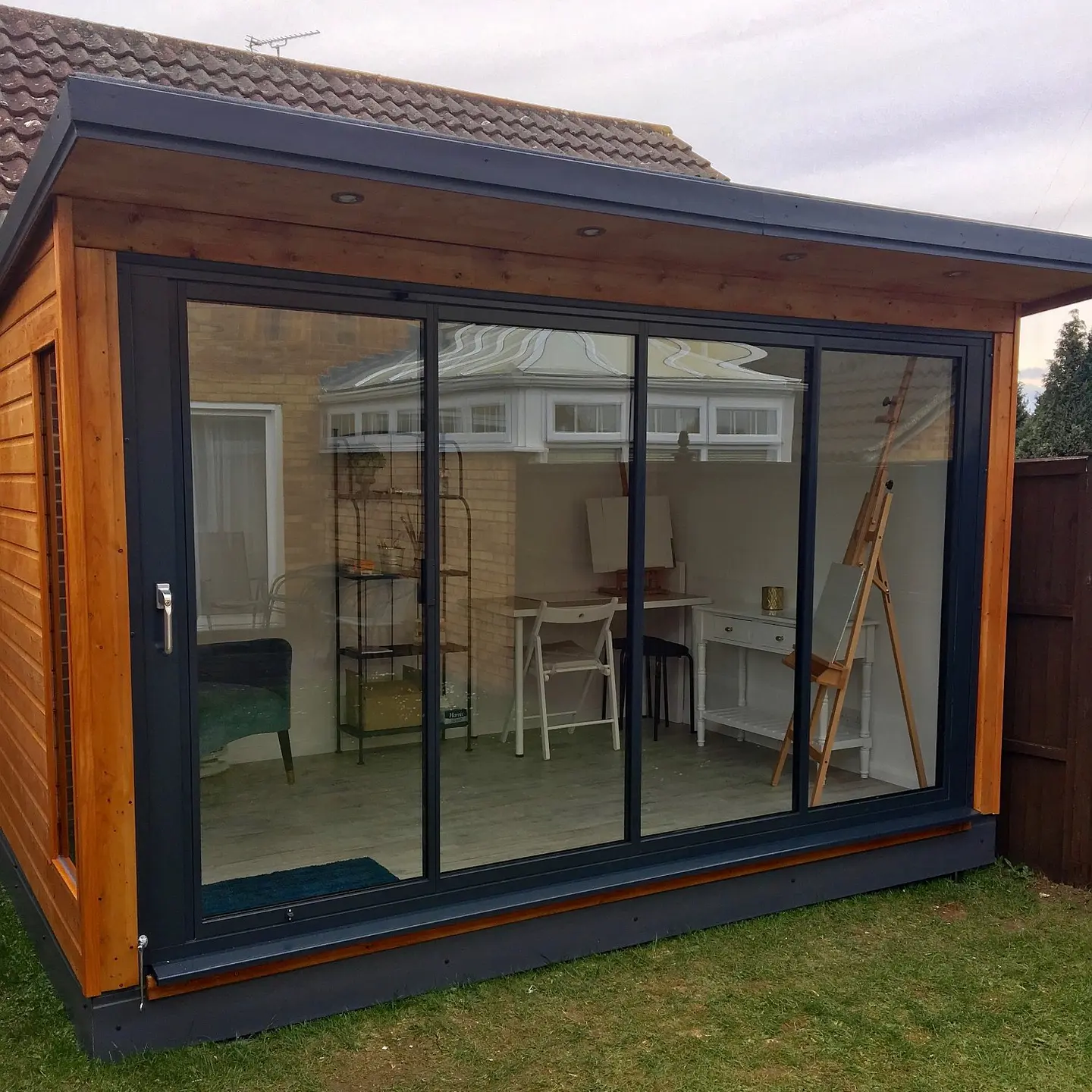 garden room bi fold doors