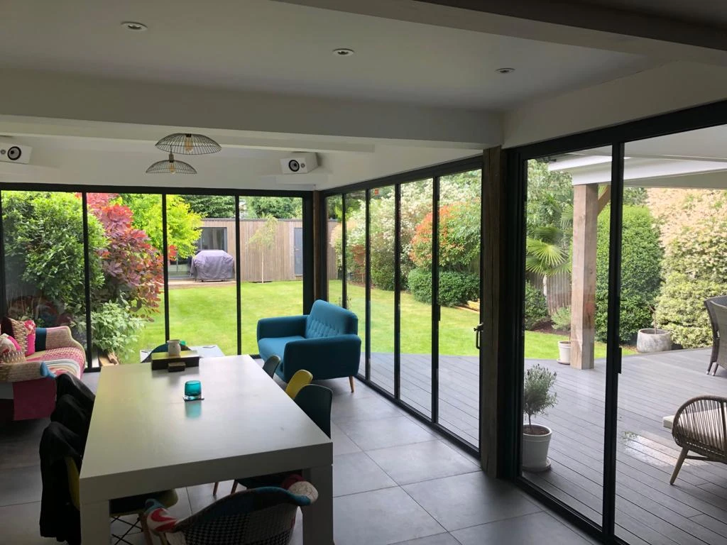 large aluminium folding doors