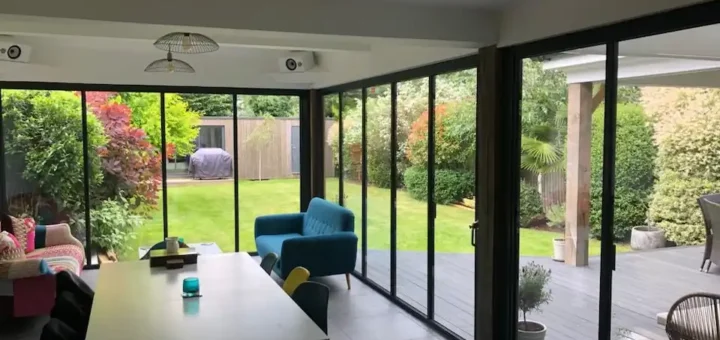 large aluminium folding doors