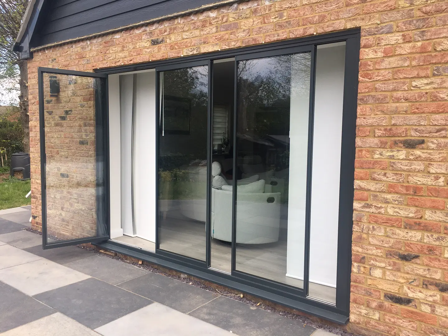 slide and turn exterior glass doors