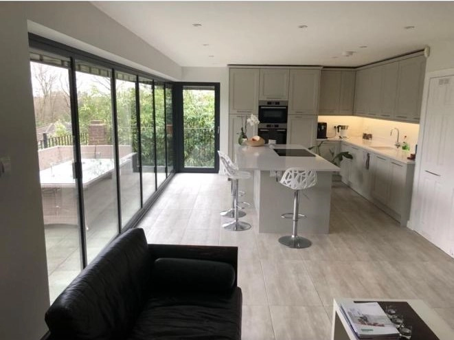 small kitchen bifold doors