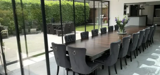 big dining room sliding doors