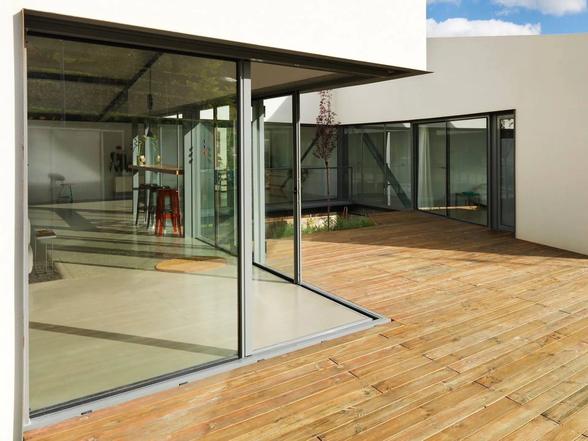 corner sliding doors