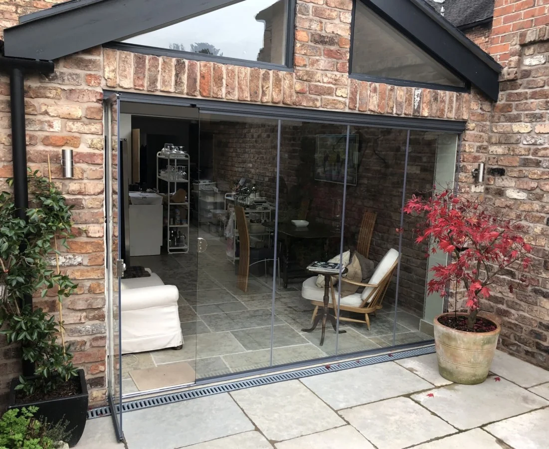 floor to ceiling folding doors