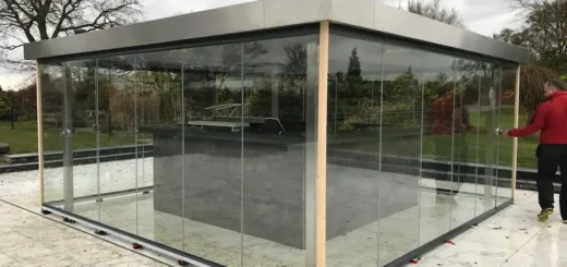 frameless folding glass doors