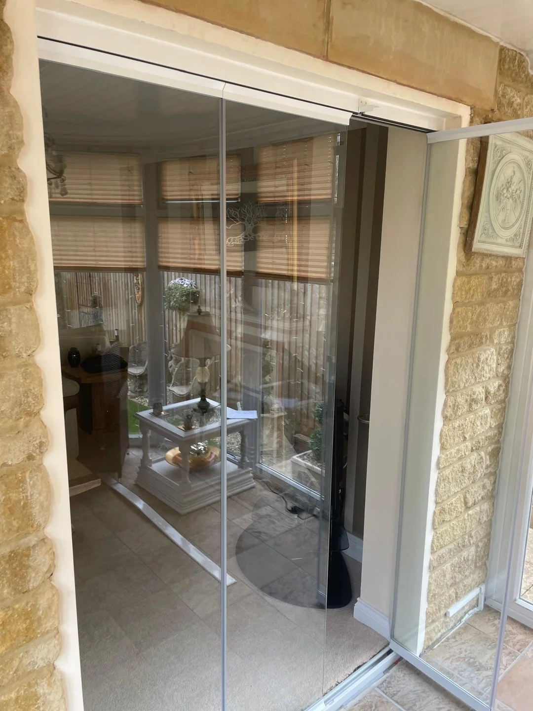 frameless glass folding doors