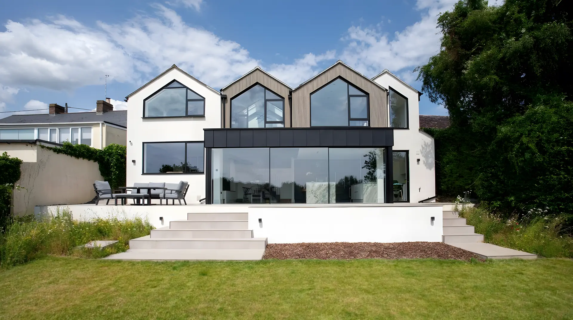 house with extra wide patio doors