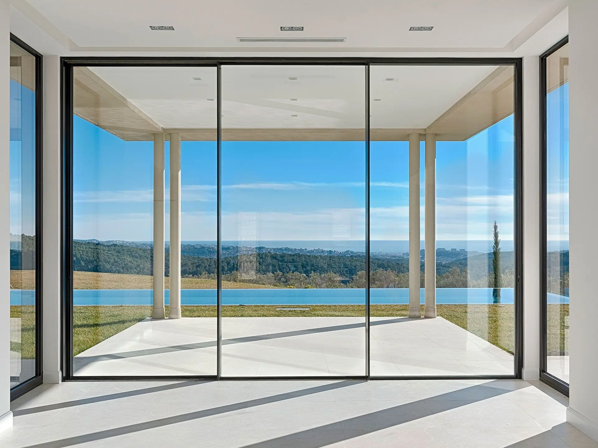 sliding aluminium framed doors