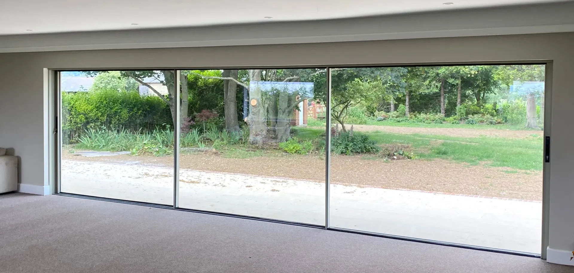 white large sliding doors