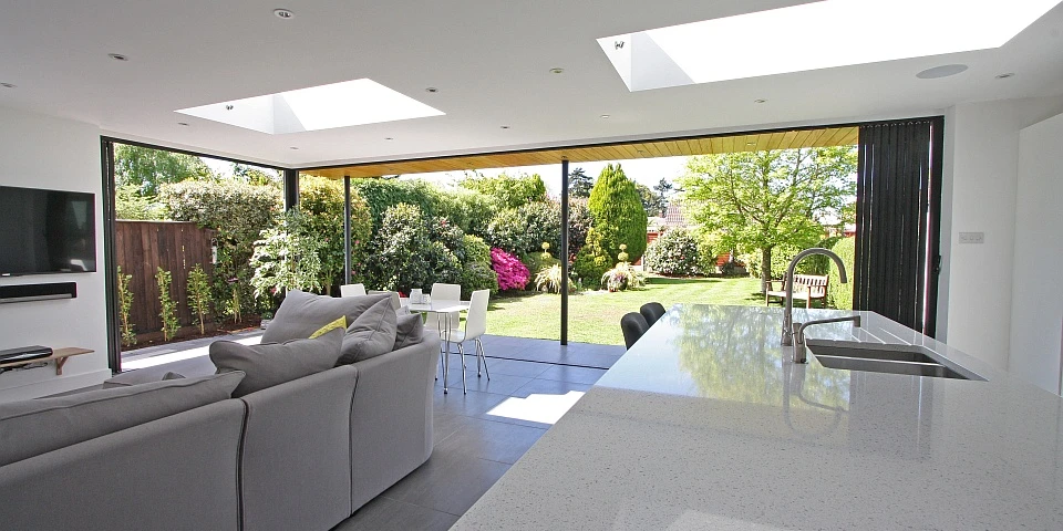 custom folding doors kitchen