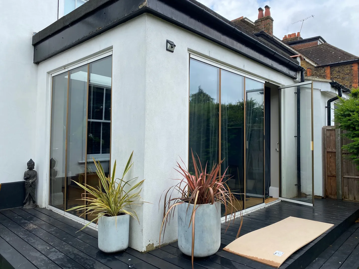 slim extension bifold doors